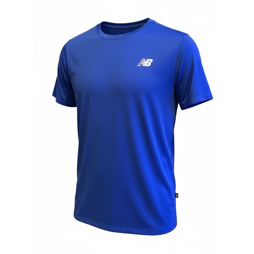 New Balance W S/S Tech Tee Royal Blue Socce Women's Shirt Large